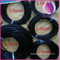 PU leather cord ,1-5mm round black leather cord